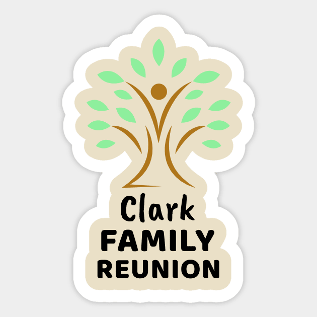 Clark Family Reunion Design Sticker by Preston James Designs